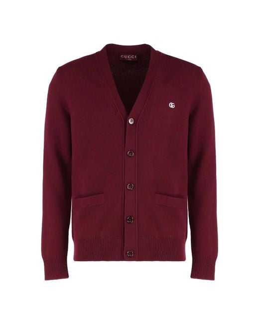 Gucci Red Cardigans for men