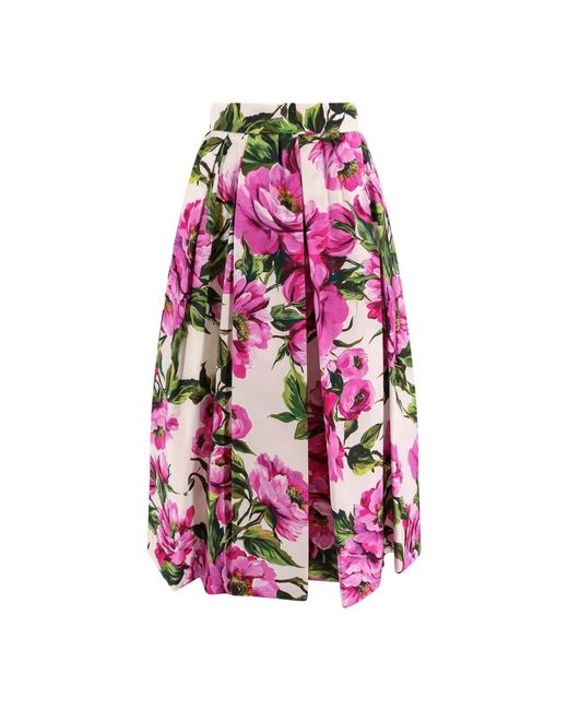 Midi Skirts Dolce & Gabbana de color Pink