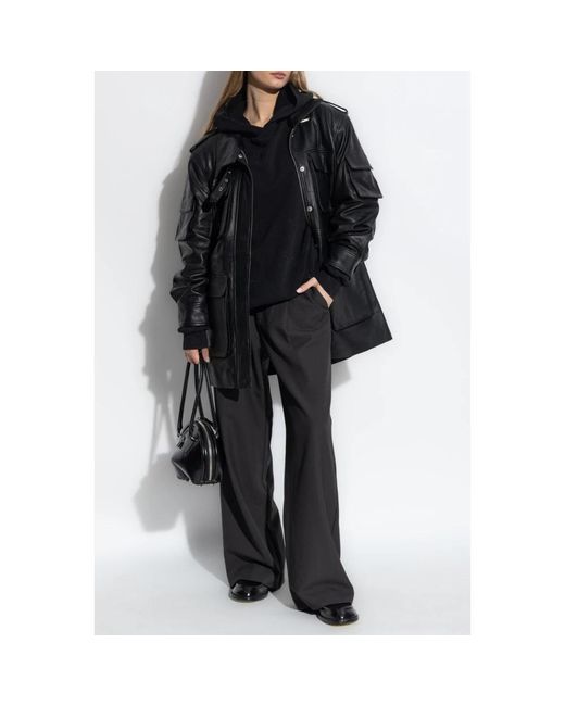 Gestuz Black Leather Jackets