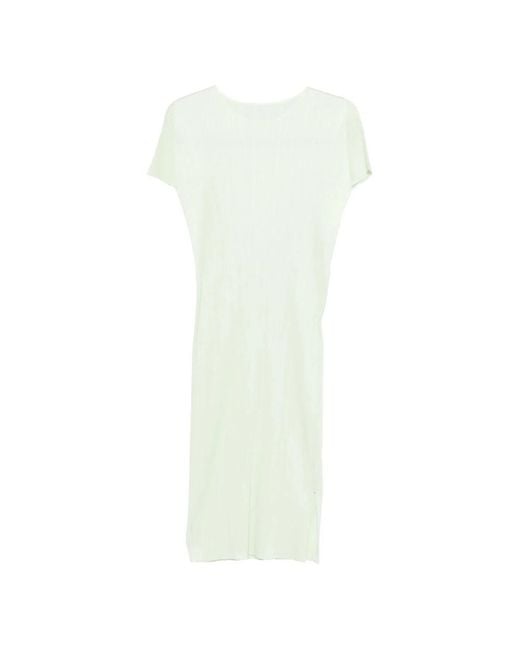 Issey Miyake White Midi Dresses