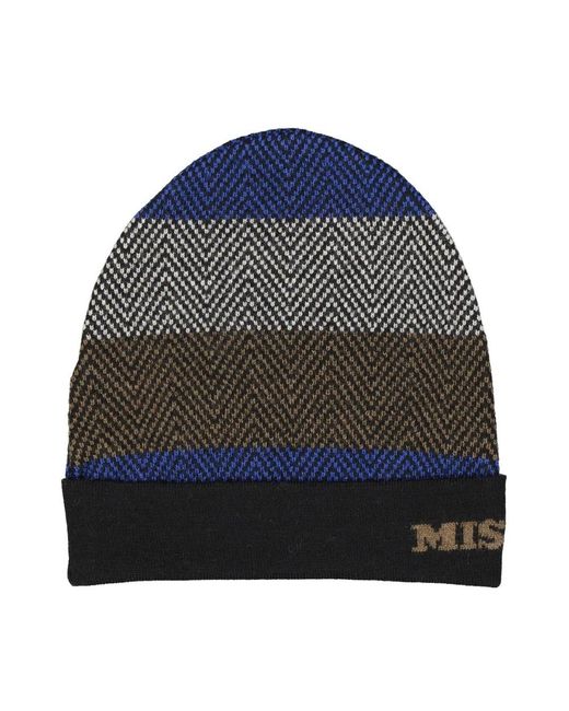 Missoni Blue Beanies for men