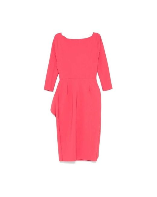 Chiara Boni Pink Pfirsichrosa drapiertes panel kleid