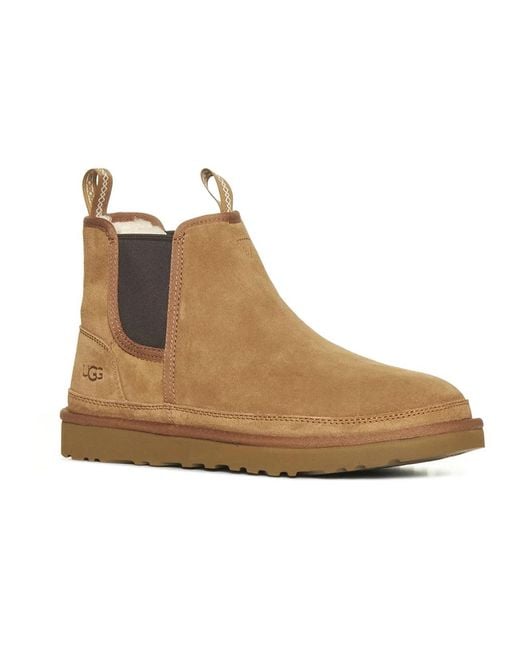 Ugg Platte Suède Schoenen Met Wollen Voering in het Brown voor heren