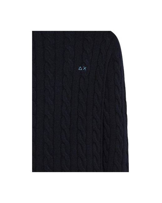 Sun 68 Black Turtlenecks for men