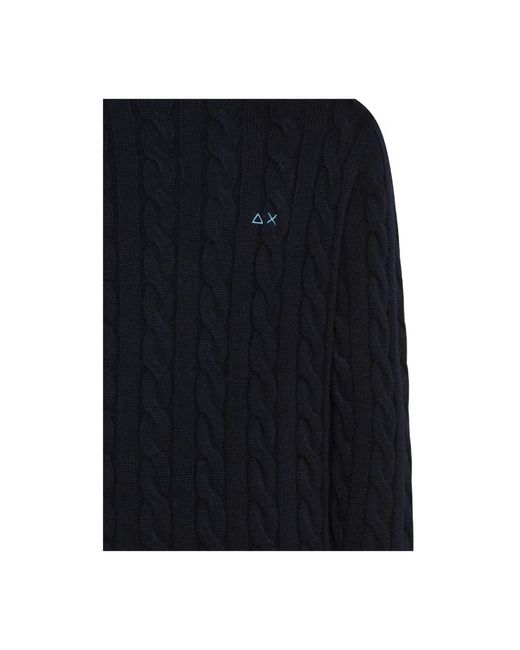 Sun 68 Black Turtlenecks for men