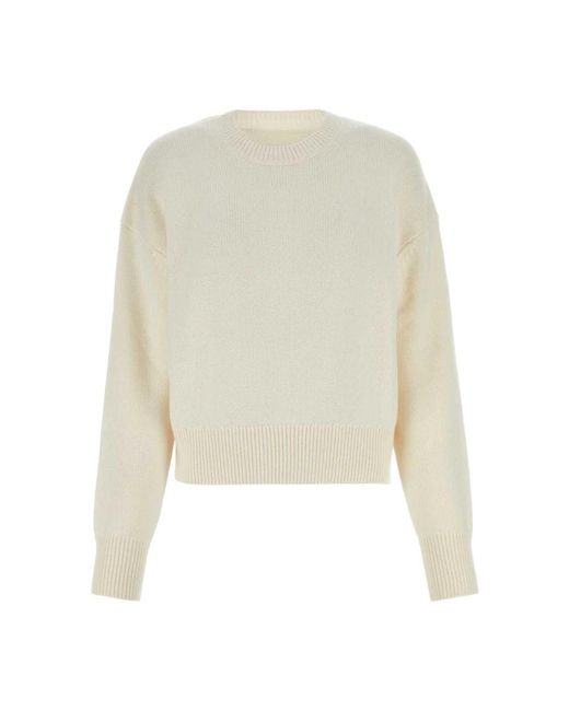 Givenchy White Rundhalspullover