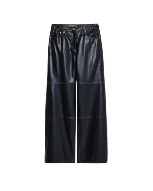 Stand Studio Black Wide Trousers