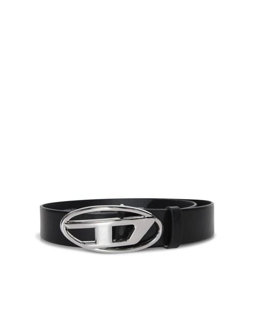 DIESEL Black Belts for men