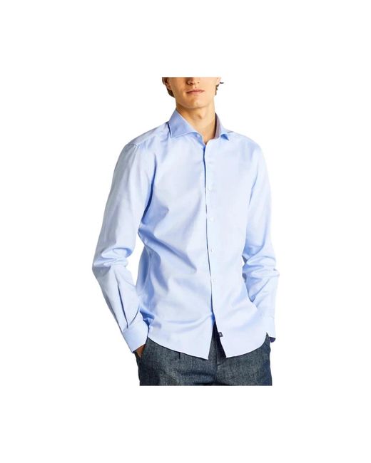 Fay Blue Formal Shirts for men