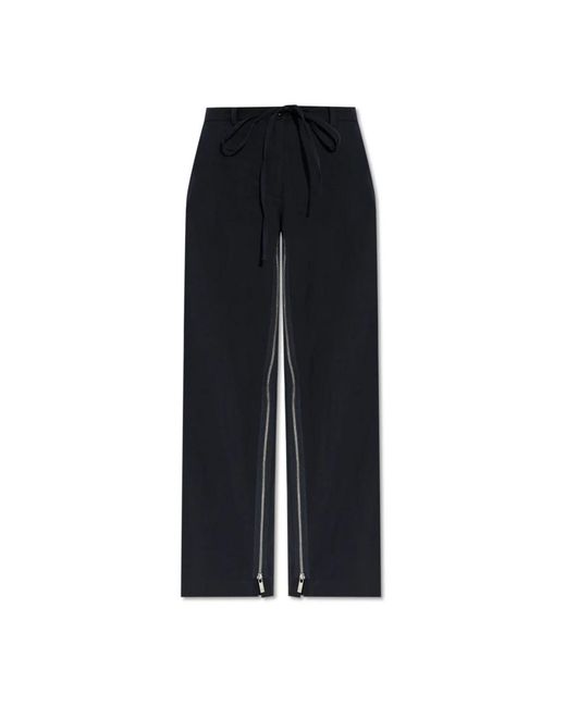 Helmut Lang Straight Trousers in het Black