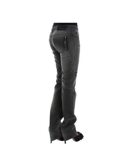CoSTUME NATIONAL Gray Straight jeans