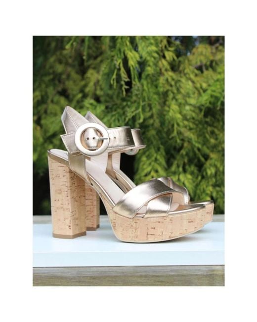 Nero Giardini Metallic High Heel Sandals