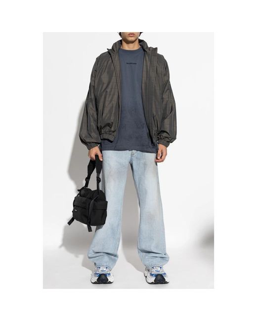 Balenciaga Blue Wide Jeans for men