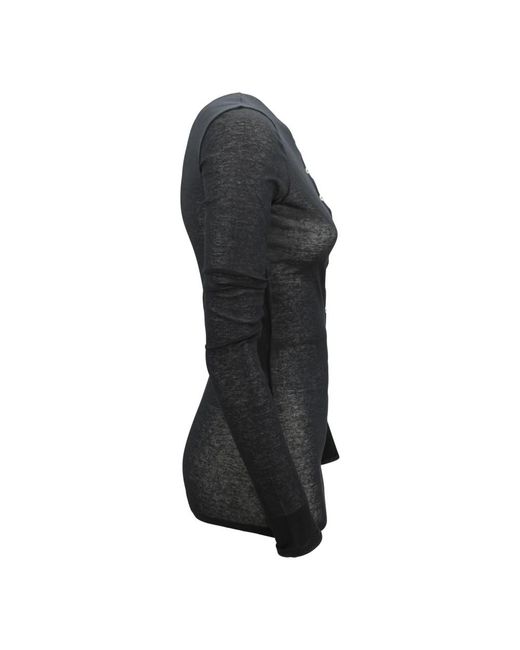 Soeur Gray Long Sleeve Tops