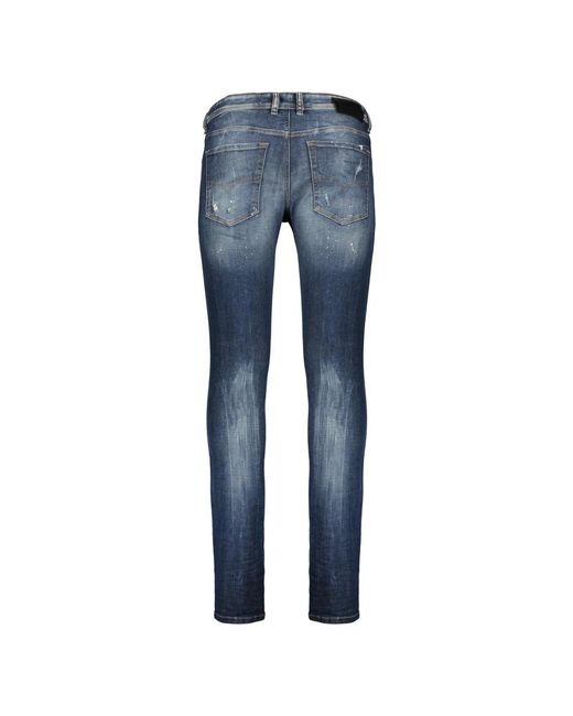 DIESEL Blue Skinny Jeans for men