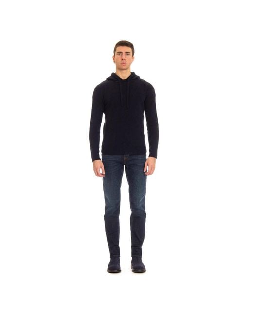 Roberto Collina Blue Round-Neck Knitwear for men