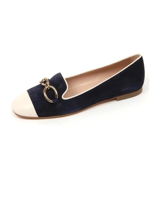 Tod's Blue Ballerina Shoes