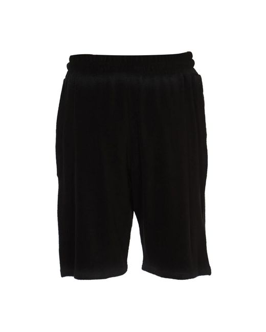 Roberto Collina Black Casual Shorts for men