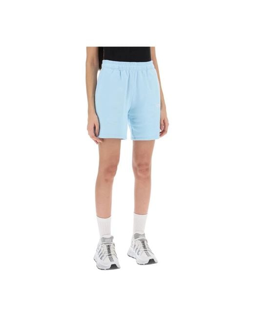 ショーツ VERSACE LIGHT-BLUE COTTON SHORTS Versace Light- Cotton Shorts in Blue | Lyst