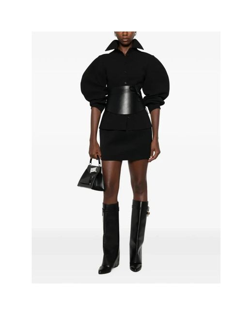 Mugler Tailored Mini Skirt in het Black