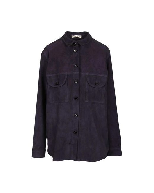 Leather Jackets Blazé Milano de color Blue