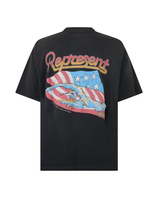 Represent Black T-Shirts for men