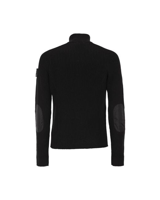 Premiata Wol Cardigan Met Rits in het Black voor heren