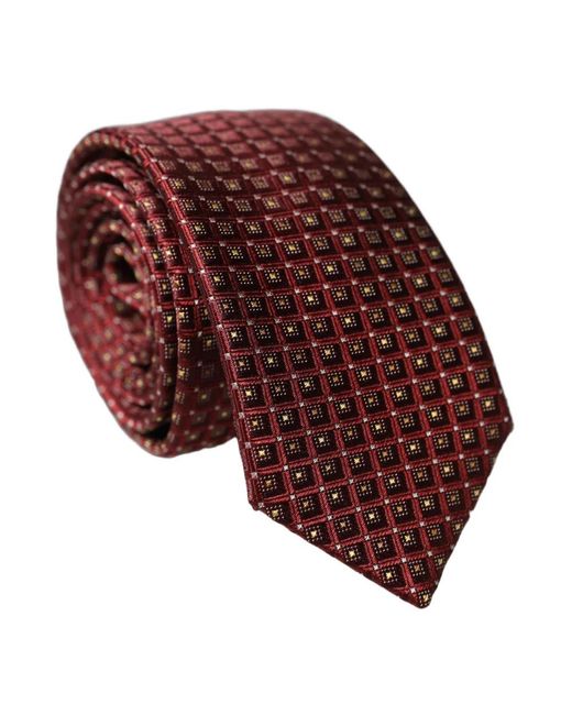 Ties di Dolce & Gabbana in Red da Uomo