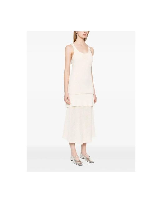 Wales Bonner White Midi Dresses