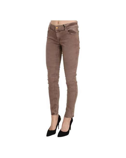 CYCLE Brown Skinny Fit Jeans