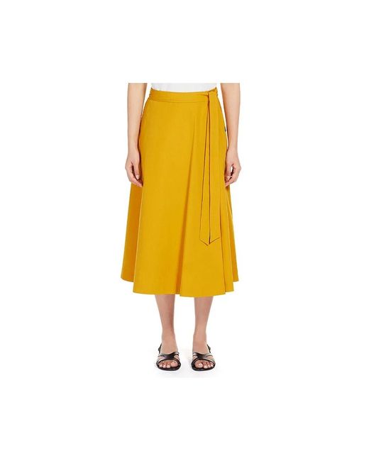 Skirts > midi skirts Weekend by Maxmara en coloris Yellow