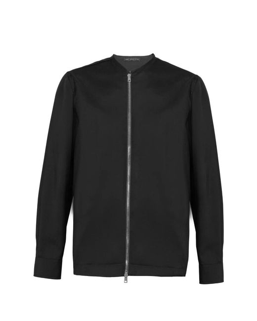 Low Brand Black Bomber Jackets for men