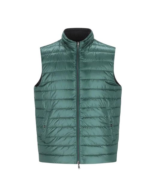 Herno Piumino Reversibile Smanicato in het Green voor heren