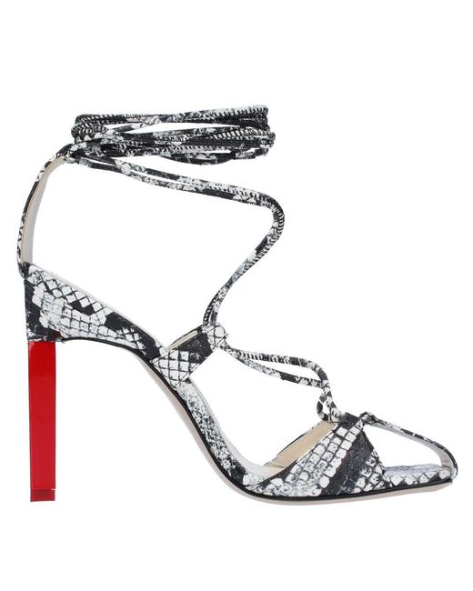 High Heel Sandals The Attico en coloris Metallic