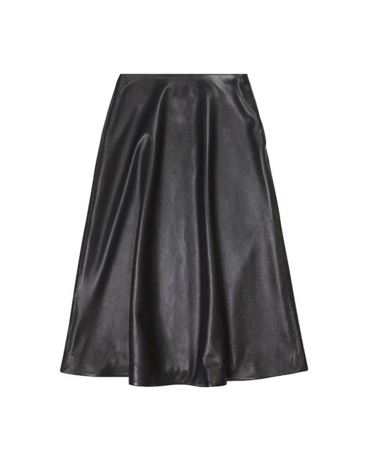 Balenciaga Black Midi Skirts