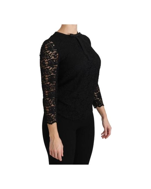 Dolce & Gabbana Black Blouses