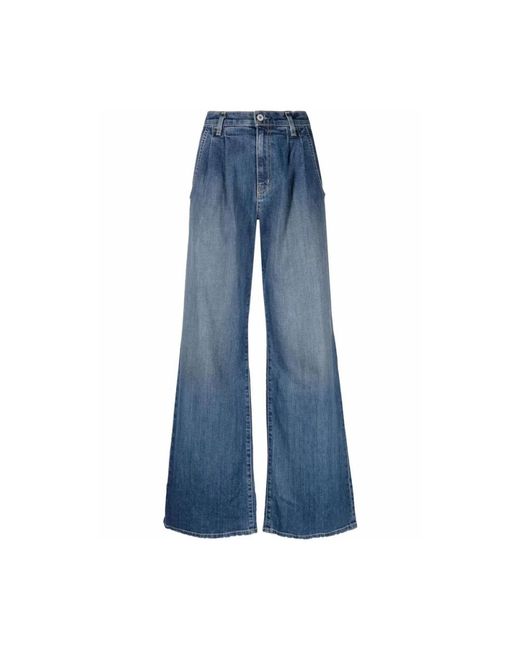 Nili Lotan Blue Klassische blaue wide leg jeans
