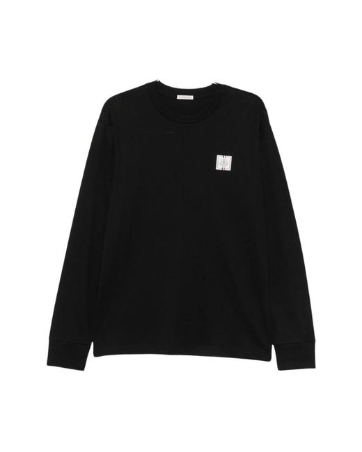 Moncler Black Long Sleeve T-Shirts for men