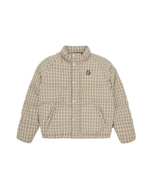 BBCICECREAM Script Nylon Check Puffer Jacket in het Natural voor heren