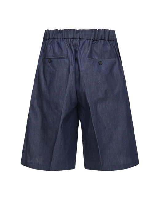 Denim Shorts Hevò de hombre de color Blue