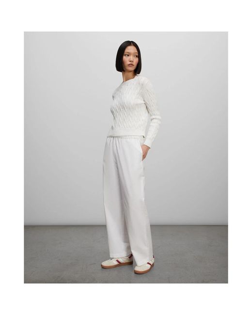 Aspesi White Round-Neck Knitwear