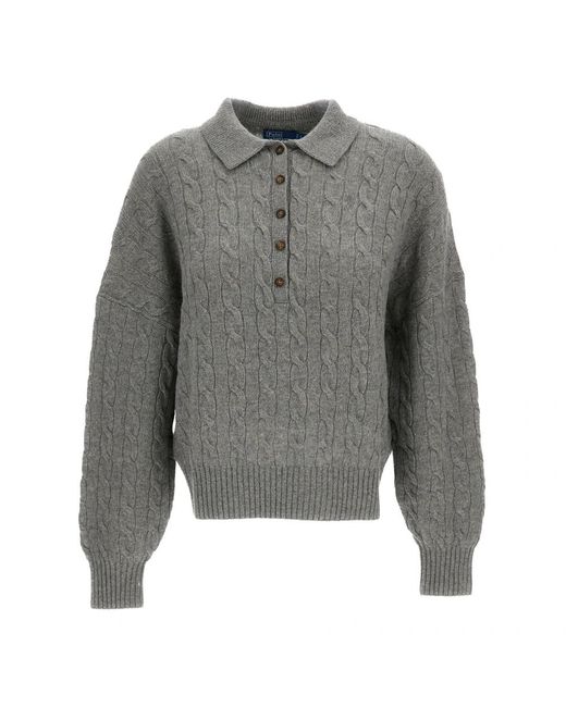 Polo Ralph Lauren Gray Round-Neck Knitwear