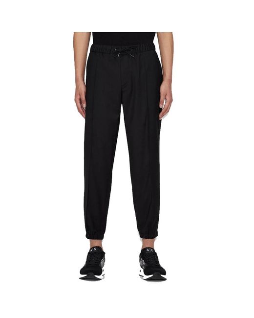 ARMANI EXCHANGE Black Sweatpants for men