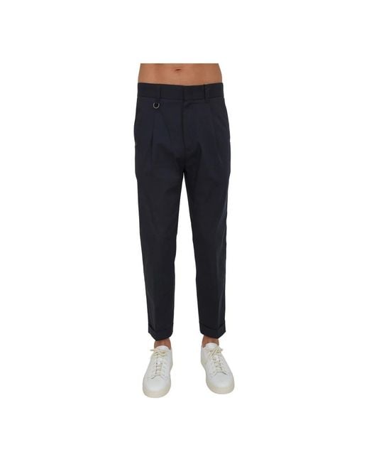 Paolo Pecora Blue Suit Trousers for men