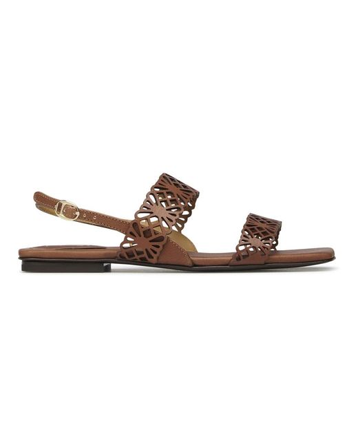 Flat Sandals di Fabi in Brown