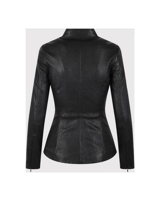 DIESEL Black Leather Jackets