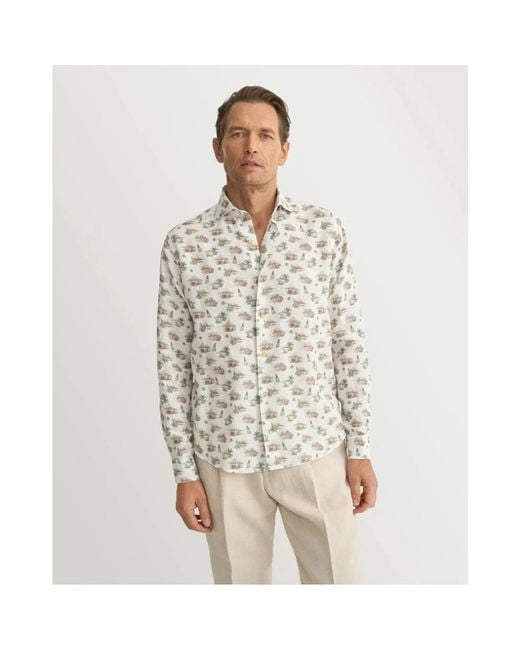 Eton of Sweden White Casual Shirts for men