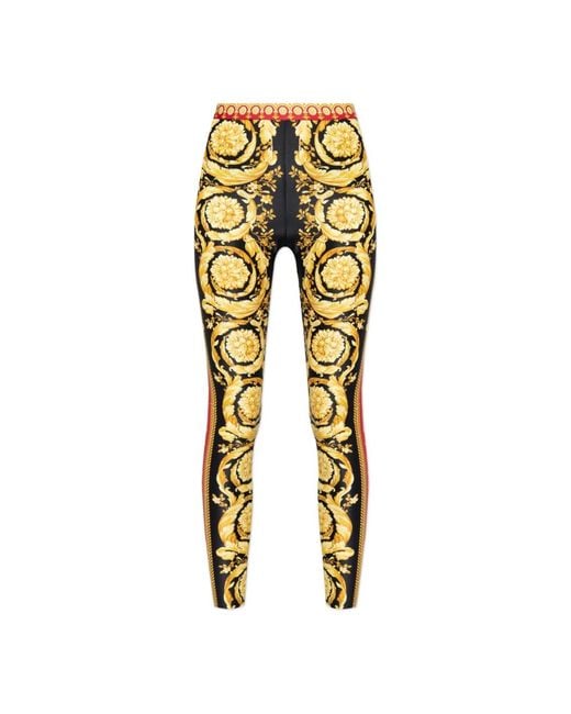 Leggings Versace en coloris Yellow