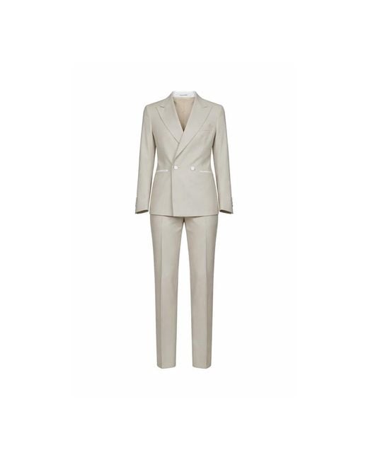 Double Breasted Suits Tagliatore de hombre de color White
