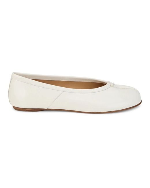 Maison Margiela White Ballerina Shoes